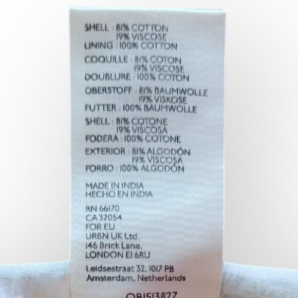 Anthropologie Mint Striped Smocked Crop Top Size L - Picture 12 of 12